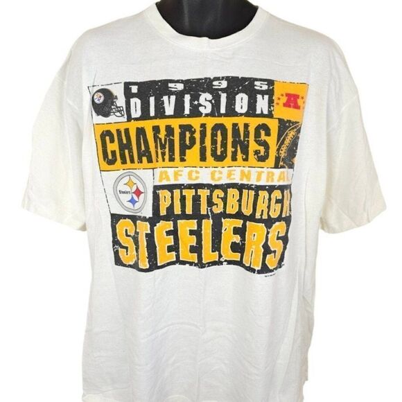 Vintage Other - Pittsburgh Steelers Starter T Shirt Vintage 90s 1995 Champions NFL Football XL